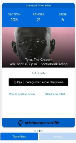2 Tyler The Creator Tickets (section 105)