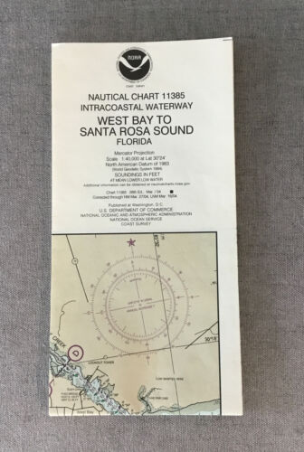 Noaa Nautical Chart 11385: Intracoastal Waterway West Bay To Santa Rosa Sound