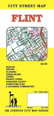City Street Map Of Flint, Michigan, By Gmj