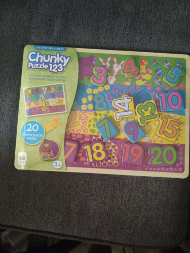 The Learning Journey My First Lift & Learn Chunky Puzzle 123 Puzzle Age 2+ New