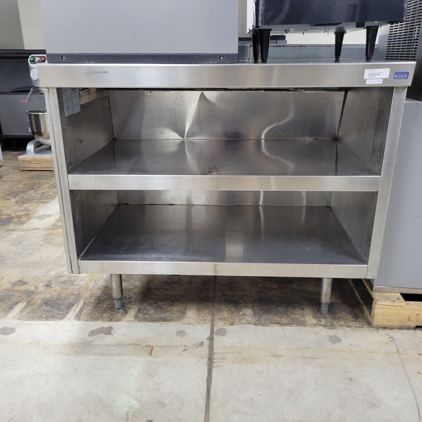 Stainless Steel Cabinet W/2 Shelves Used